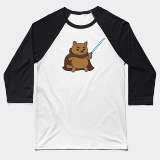 Warrior Cat with Light Sword Baseball T-Shirt